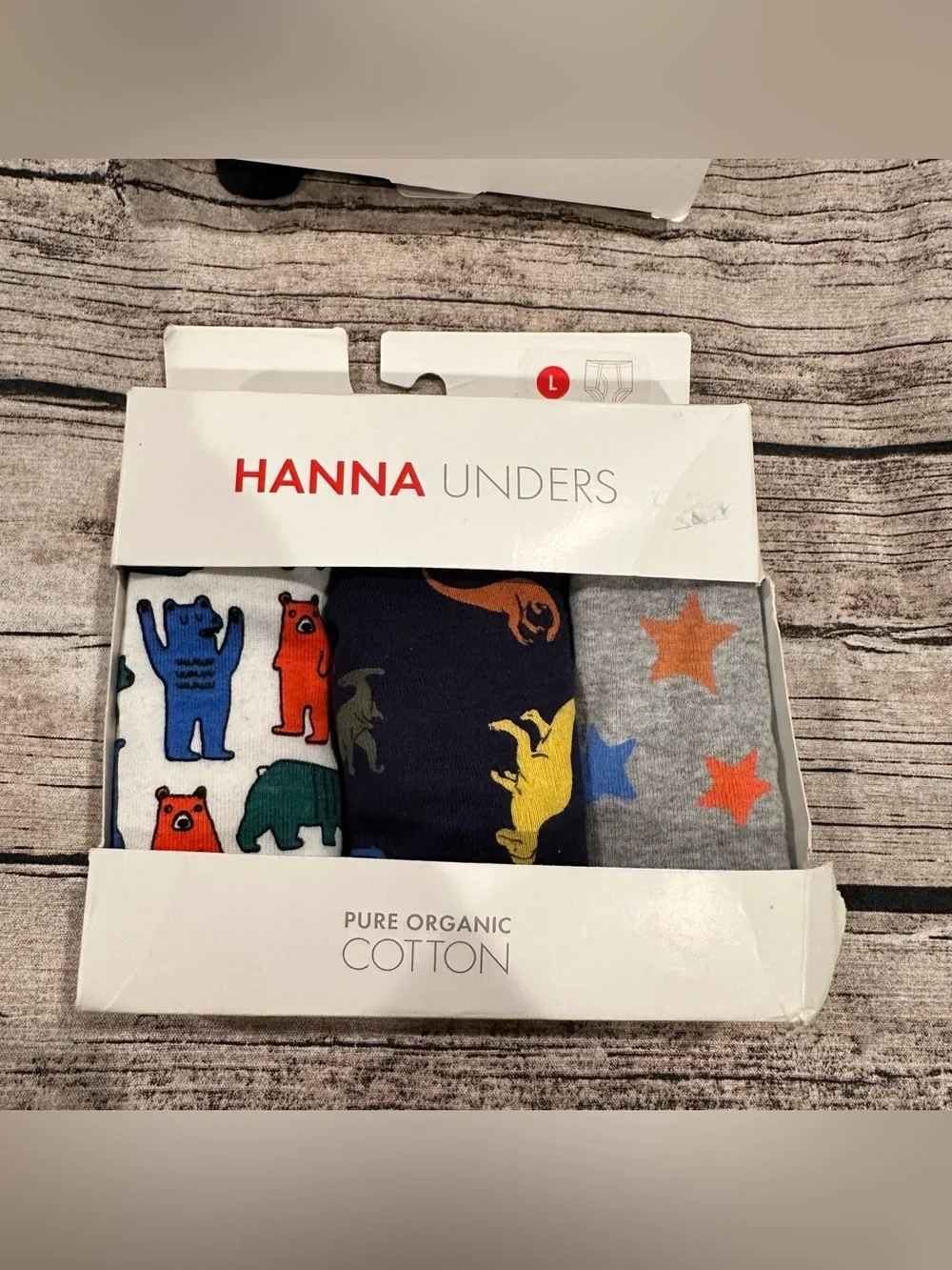 Lot of 6 NWT Hanna Andersson Organic Boys' Briefs & 3 NWOT Briefs All Size LG